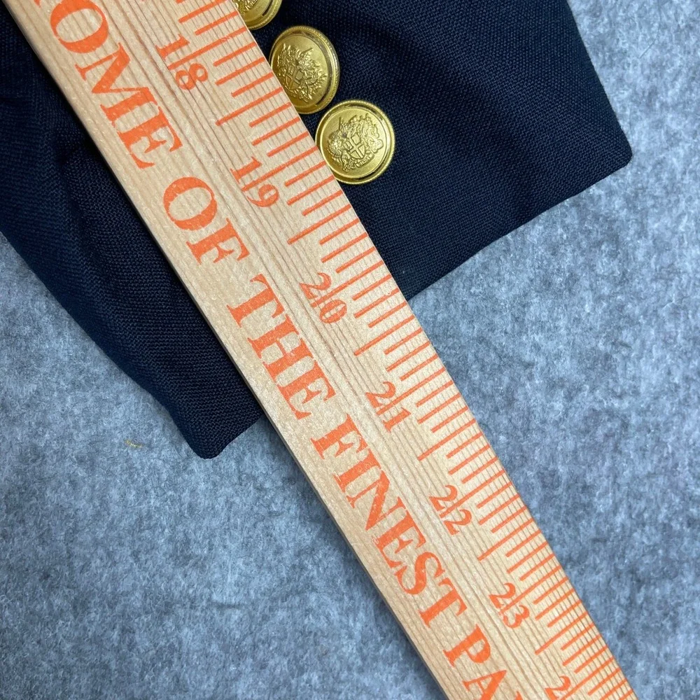 VTG Brooks Brothers Merion Golf Club Double Breasted Blazer Gold Button USA 41R